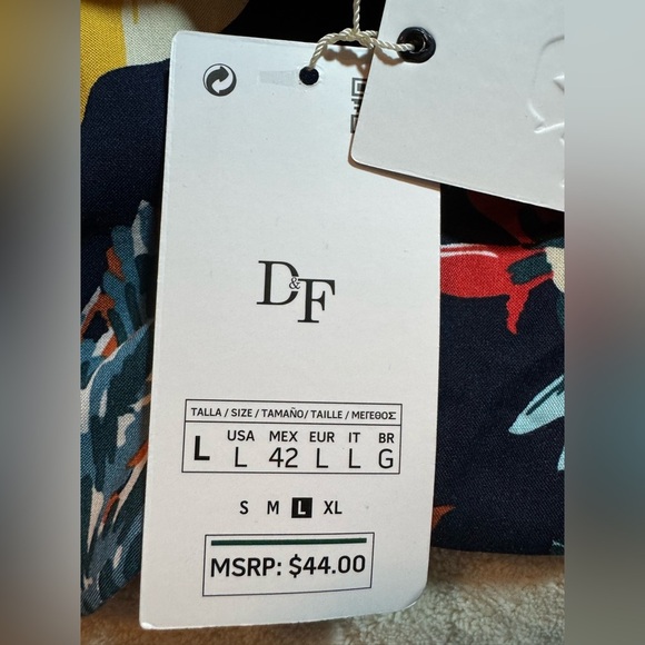 Denim and Flower Ricky Singh Hawaiian Print Shirt - Picture 9 of 10